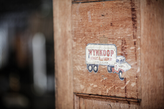 Wynkoop Brewery logo on a crate
