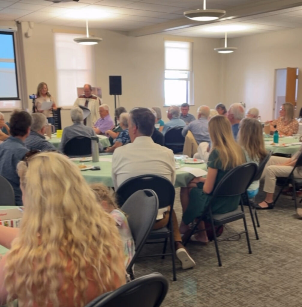 Photo of church luncheon